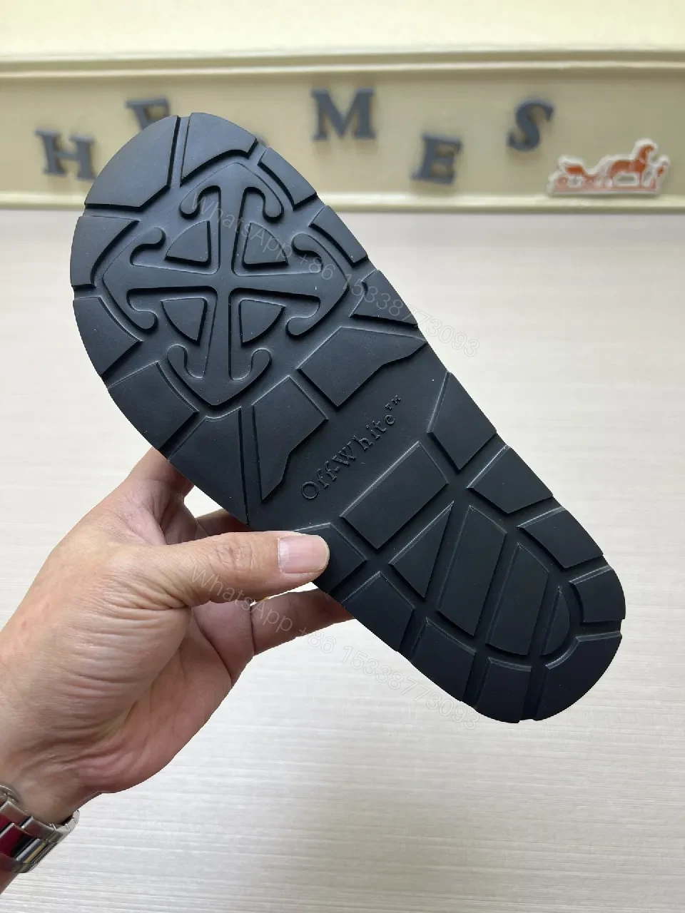 View 5 of Bold Minimalism Black PU Slides - Unisex Comfort