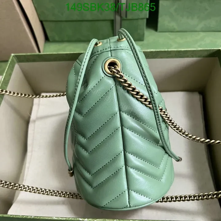 View 32 of Gucci Red Matelassé Leather Mini Bucket Bag 575163