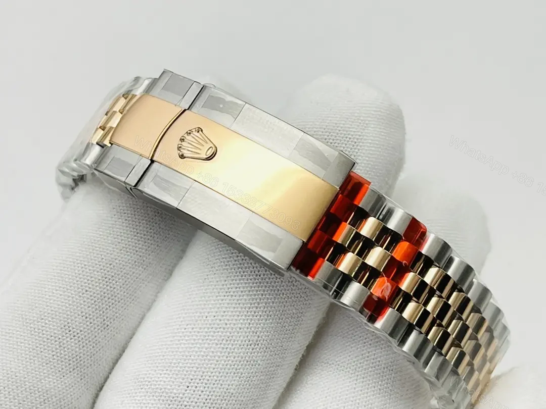 View 9 of Rolex Datejust 36 Stainless Stainless Steel – Everose – Fluted Rose Roman Diamond Jubilee 126231-0049