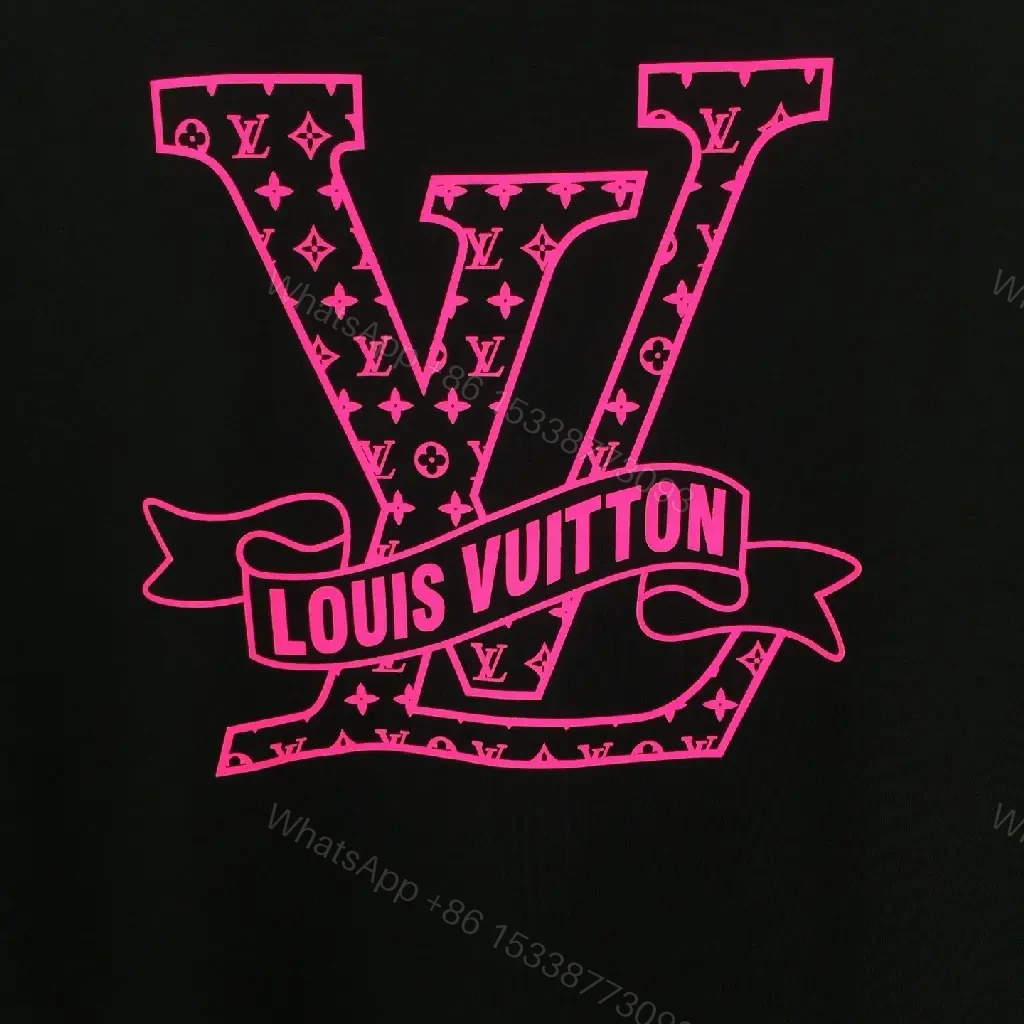 View 7 of Black Cotton Monogram Tee – Bold Luxe Streetwear Top