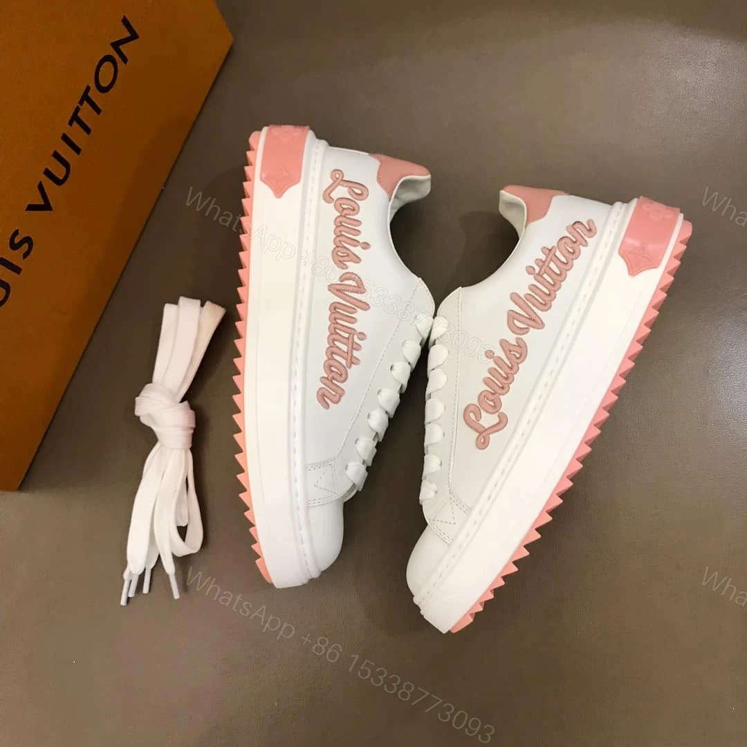 View 4 of LOUIS VUITTON WOMEN’S TIME OUT SNEAKER WHITE/PINK FOR WOMEN – LV31