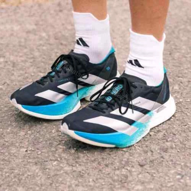 View 5 of First Copy Adidas Adizero Adios Black White Green Blue Men’s Sneakers