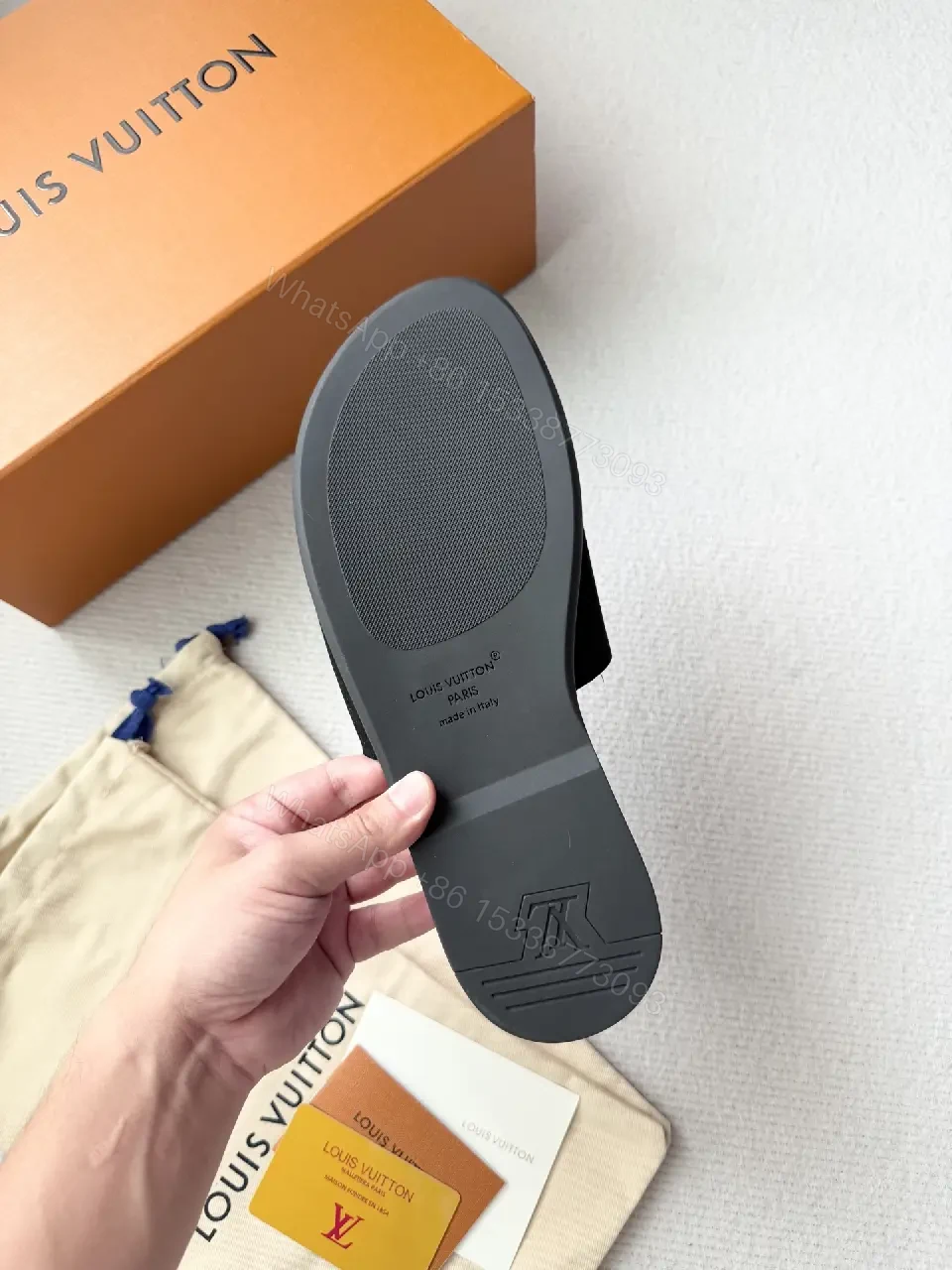 View 4 of Black Suede Slide | Luxe Casual, Contoured Comfort, Signature Detailing