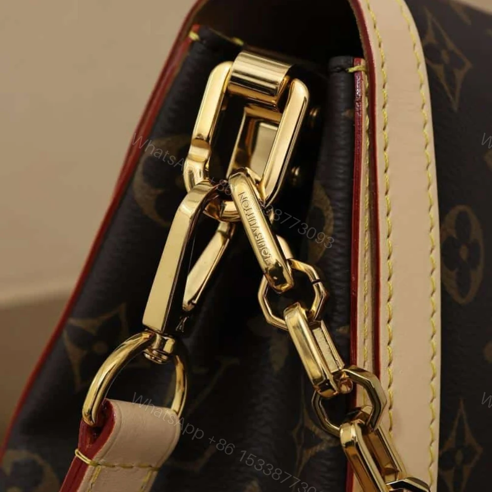 View 5 of Louis Vuitton Dauphine Soft GM Bag Monogram Canvas Brown 28Cm M47149
