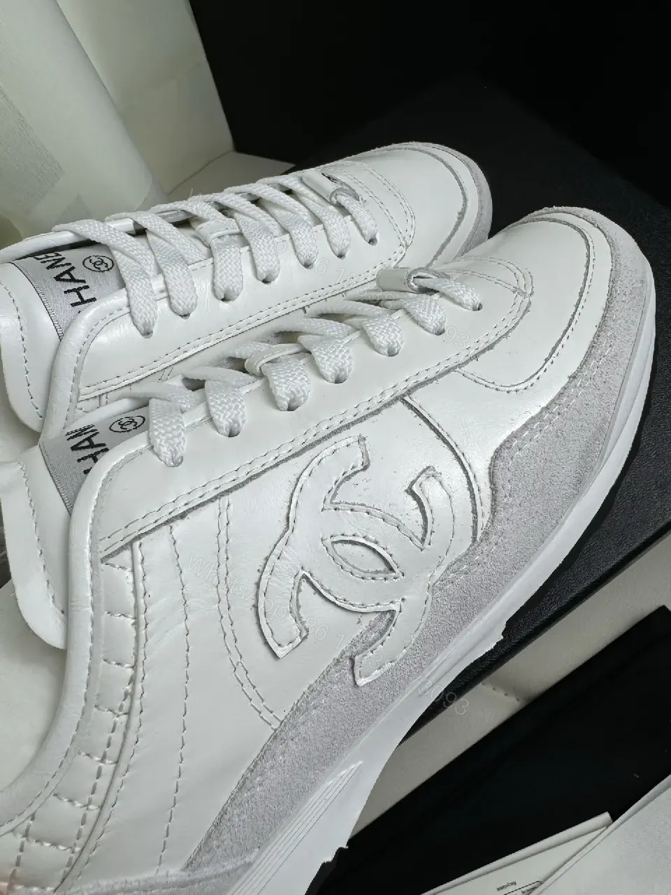 View 10 of Minimalist White Leather Sneakers: Couture-Inspired Luxury