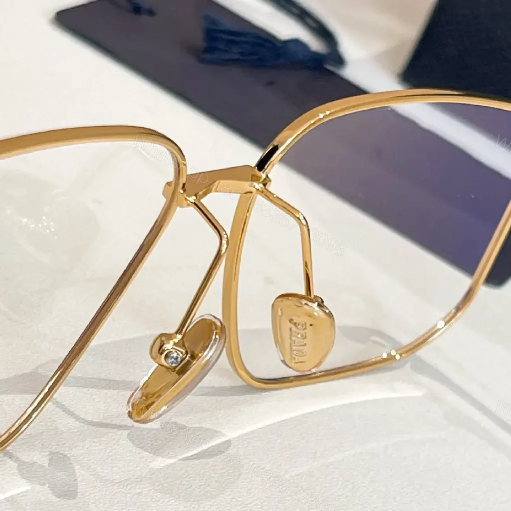 View 8 of Elegant Rimless Rose Gold Frames - Modern Geometric Luxury Eyewear