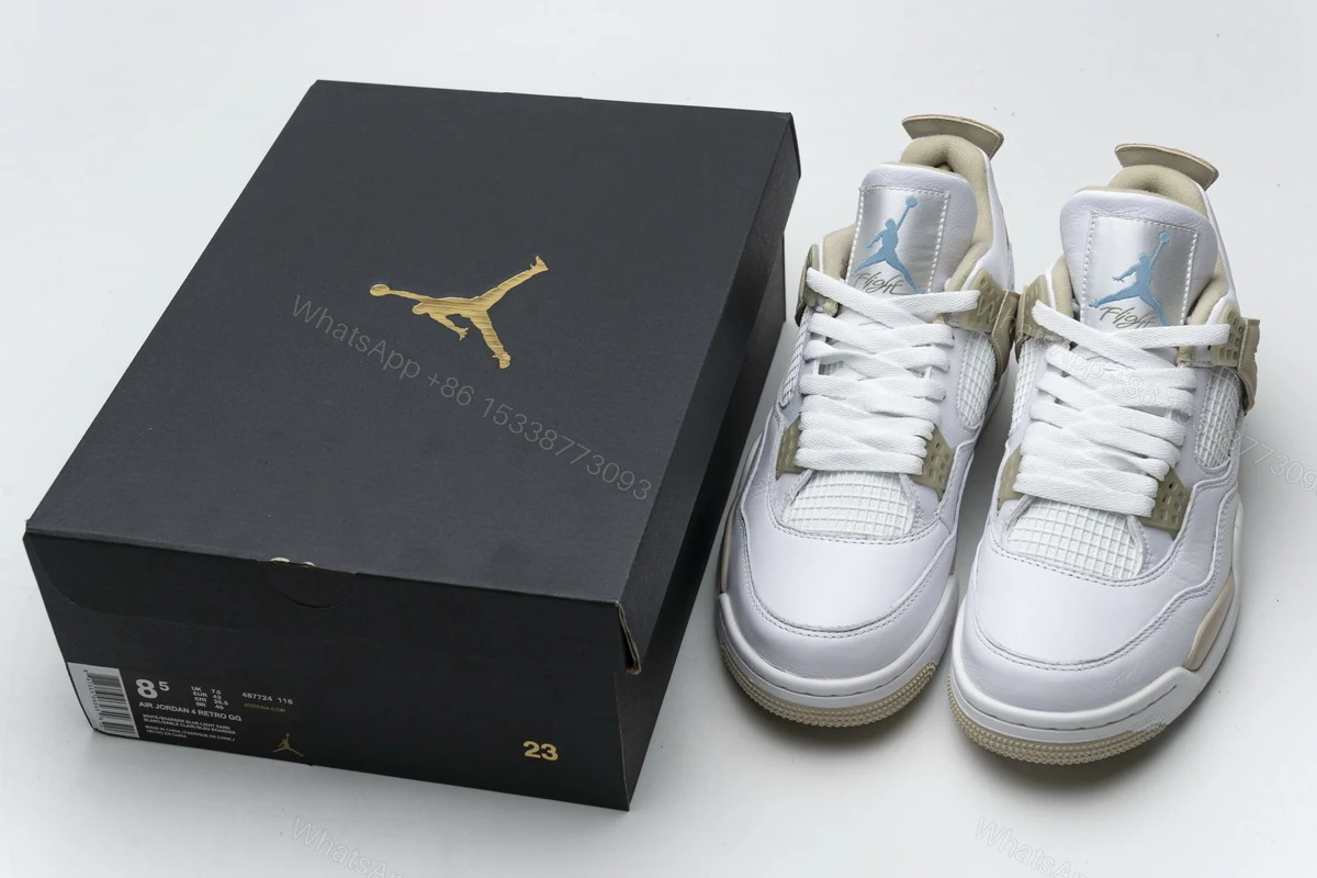 Air Jordan 4 Retro Sand Linen 487724-118 (Top Quality) — view 2