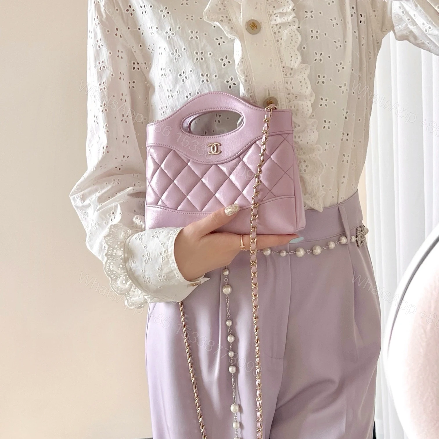 View 21 of 高仿Chanel*24S春夏系列AP3656單肩包紫色免檢版