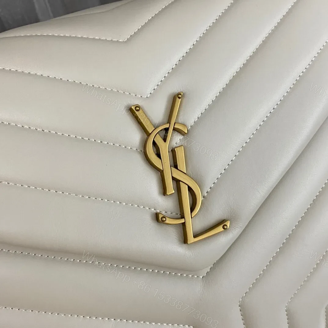 View 5 of SAINT LAURENT SM LOULOU MONOGRAM QUILTED LEATHER BAG