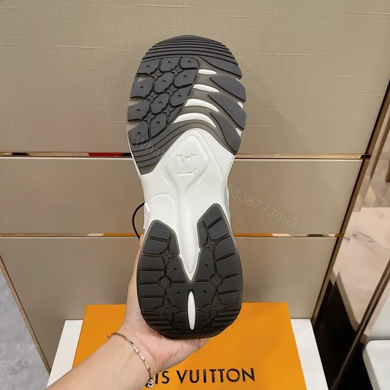 View 8 of Green Mesh LV-Inspired Sneakers: All-Day Comfort, Luxe Style
