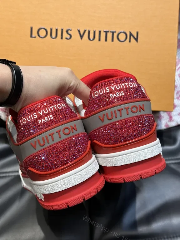 View 8 of Bold LV-Inspired Trainers: Luxe Street sneakers