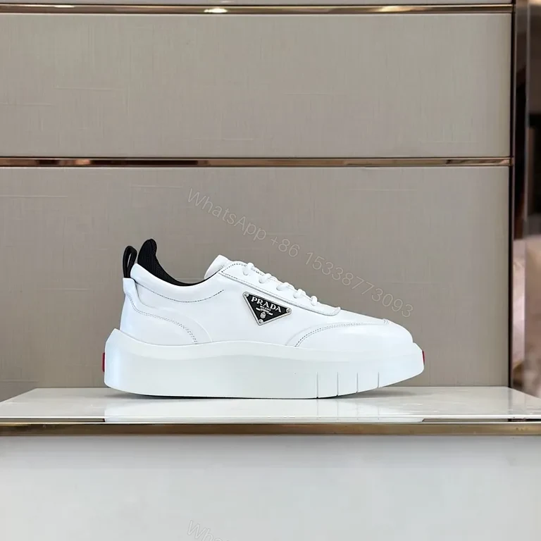 View 9 of Prada Milano White Platform Sneakers - Premium Comfort