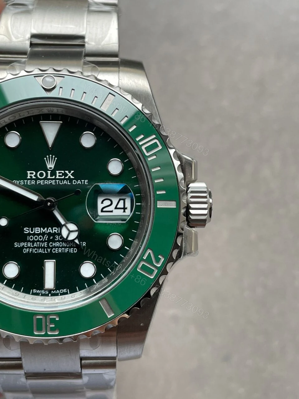 View 6 of VSF FACTORY 1:1 Rolex HULK SUBMARINER 116610 LV BEST EDITION GREEN CERAMIC 904L STEEL VS3135