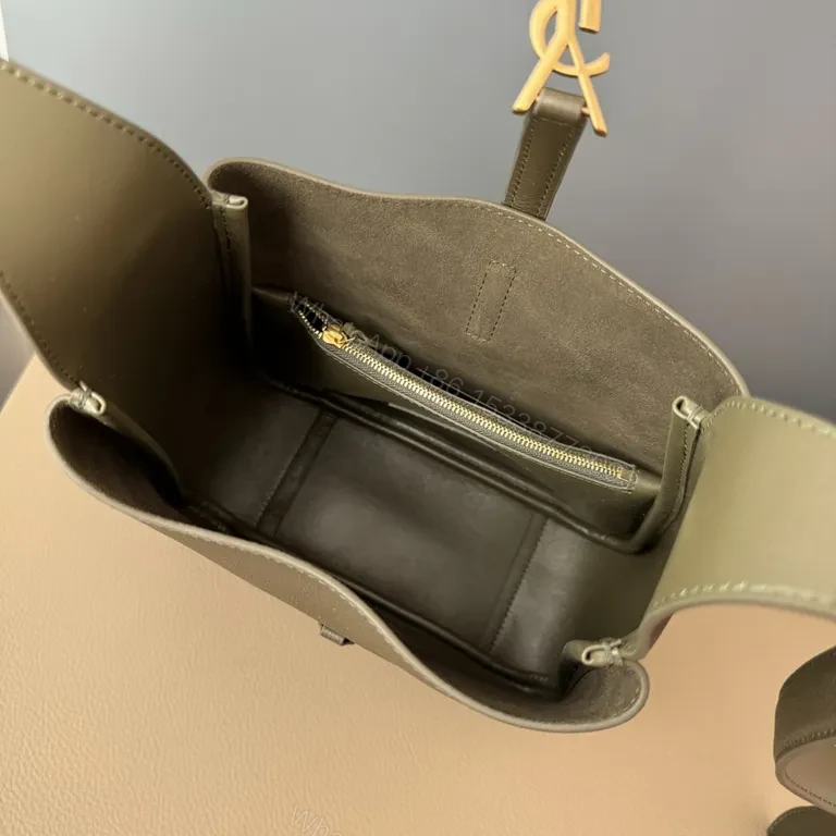 View 2 of Luxy Leather Tote: Minimalist Luxury, Gold Hardware Bag