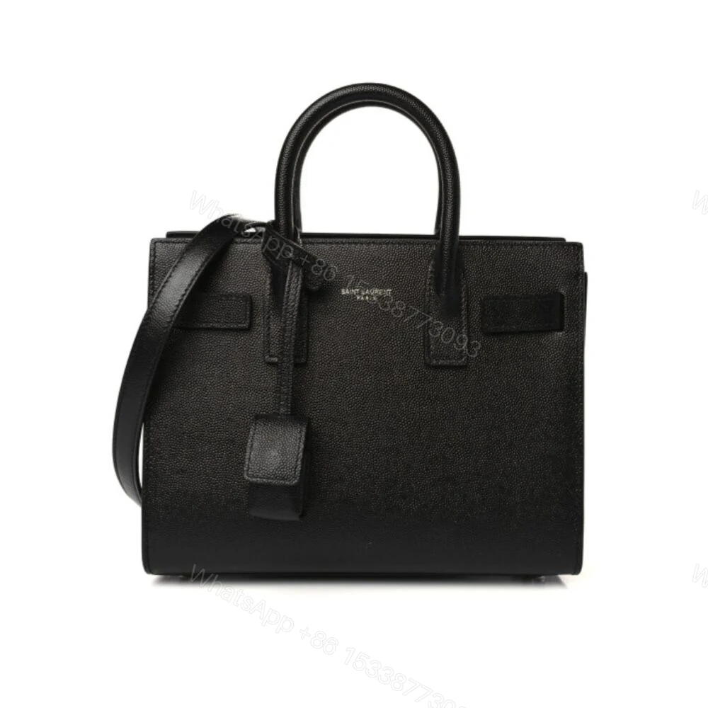Saint Laurent Sac De Jour Baby In Grained Black 26Cm — view 1