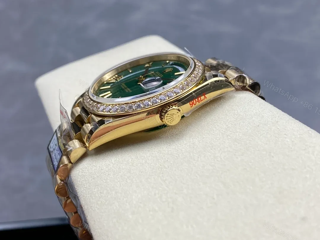 View 5 of Superclone Rolex Day-Date Green Ombré Dial 128398tbr-0028 36 mm