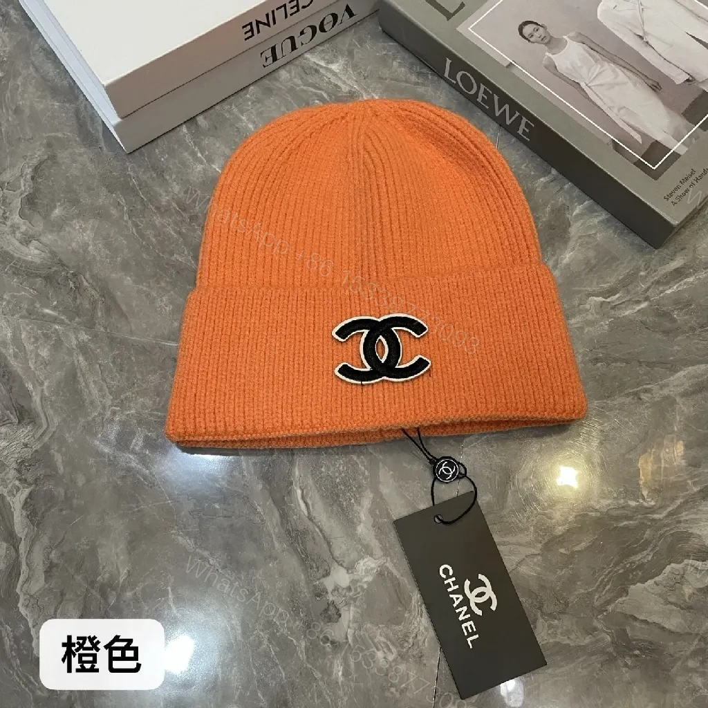 View 2 of Colorful Knit Beanie with Luxe Logo Emblem