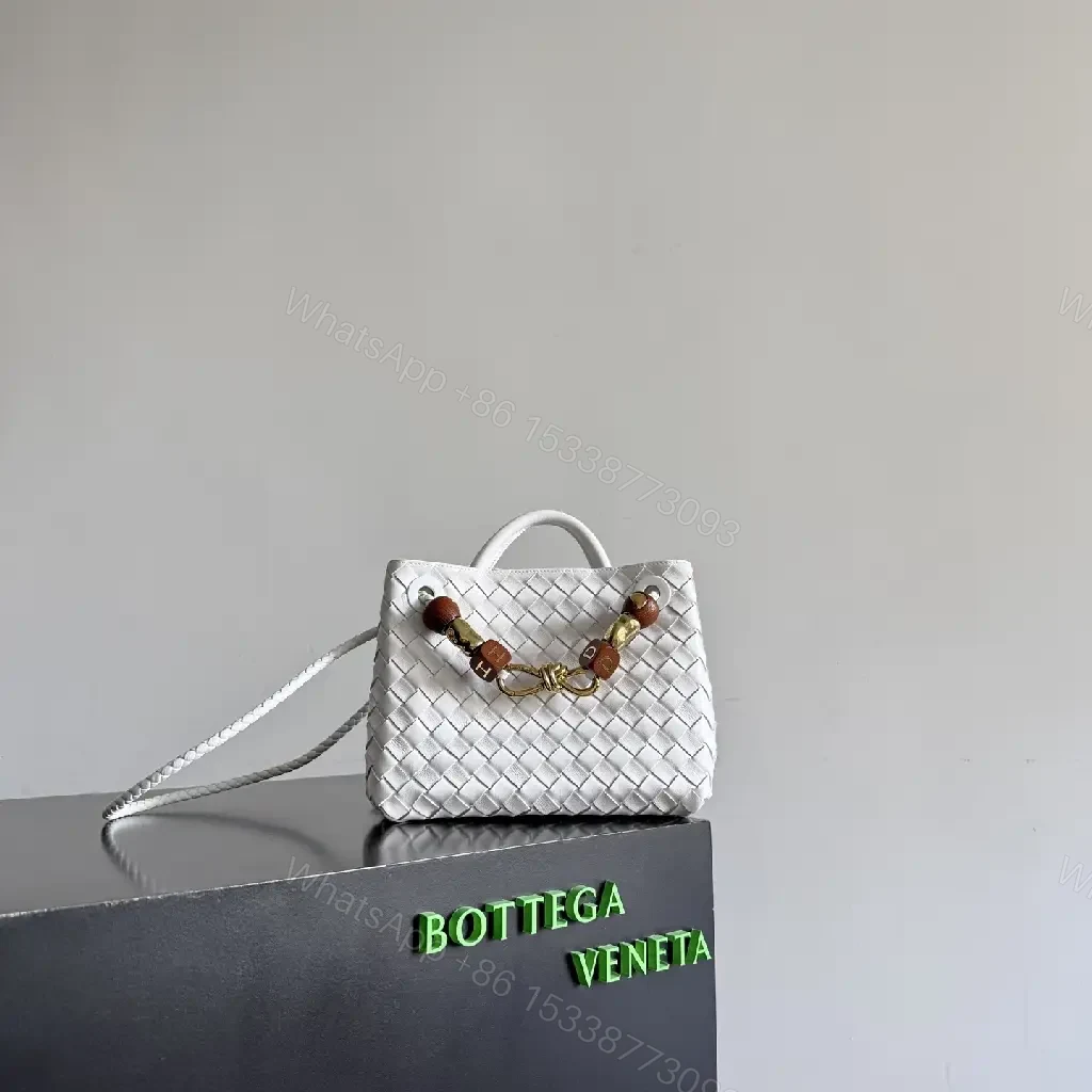 Textured White Bottega-Inspired Mini Bag: Elevates Everyday Luxury — view 1