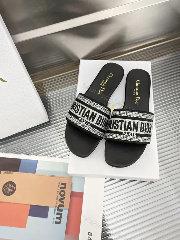 View 9 of Chic Dior Sparkle Slides: Luxury Everyday Footwear