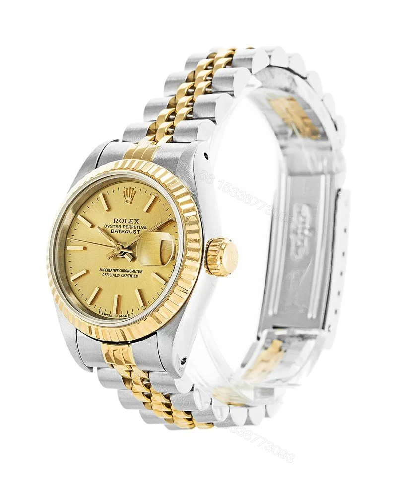 View 3 of Replica Rolex Datejust Gold Dial 69173 26 mm