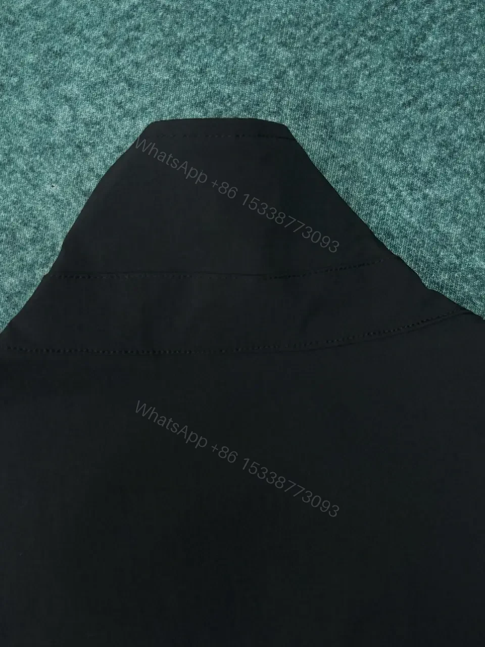 View 8 of Black Shell Bomber Jacket - Minimalist Luxury, Subtle Branding, Lightweight Warmth