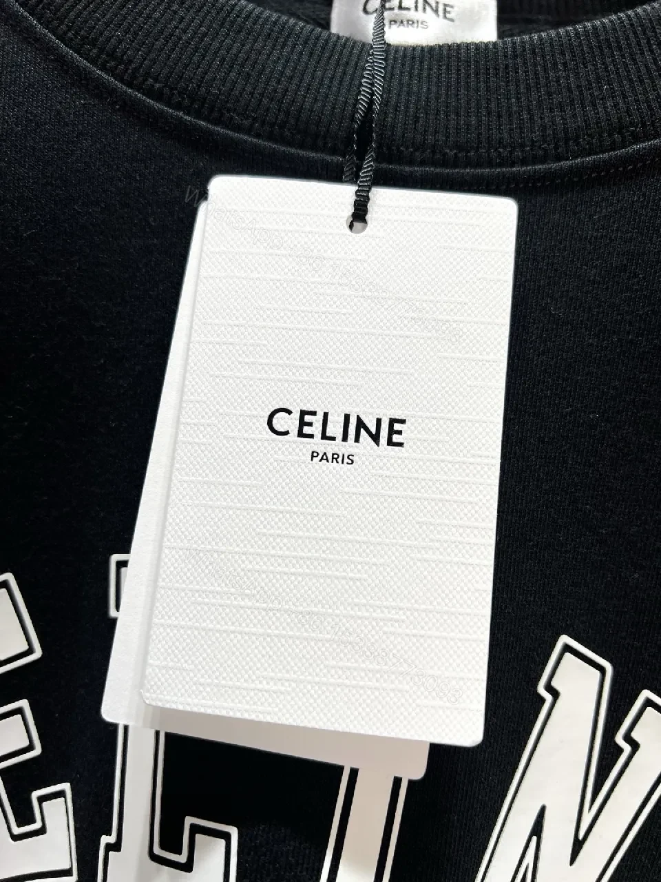 View 3 of Bold Black Sweatshirt - Premium Fleece Crewneck, Graphic Logo, Everyday Luxe