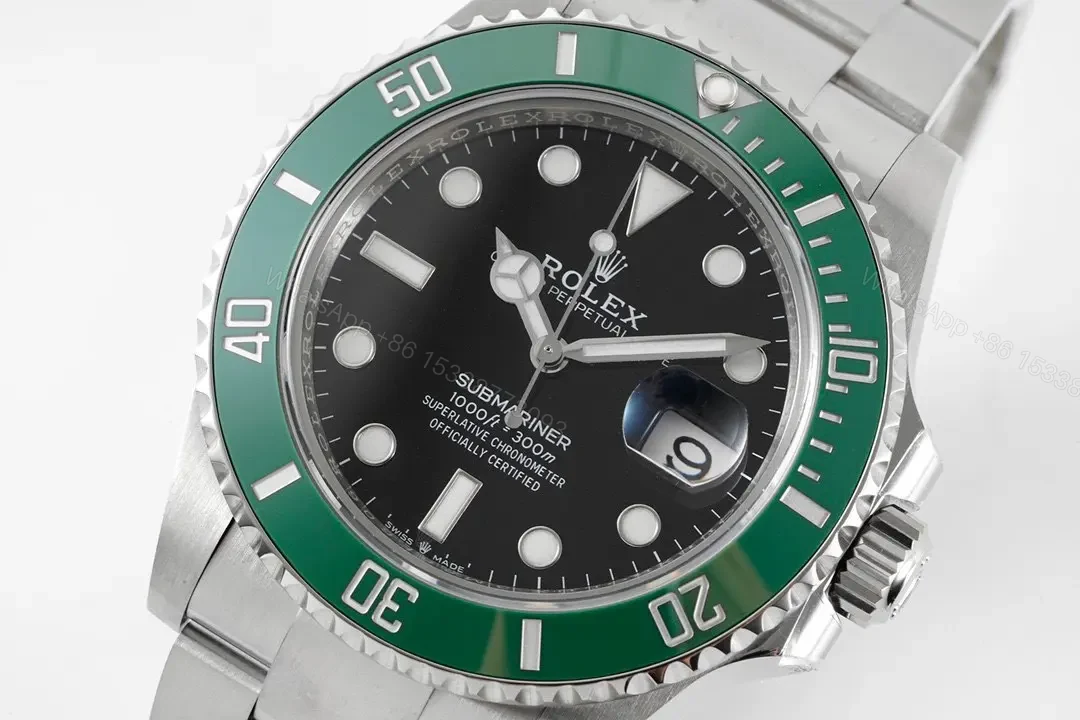 View 2 of C+ Factory Clean Factory VSF Rolex Submariner 41mm Green Bezel Watch