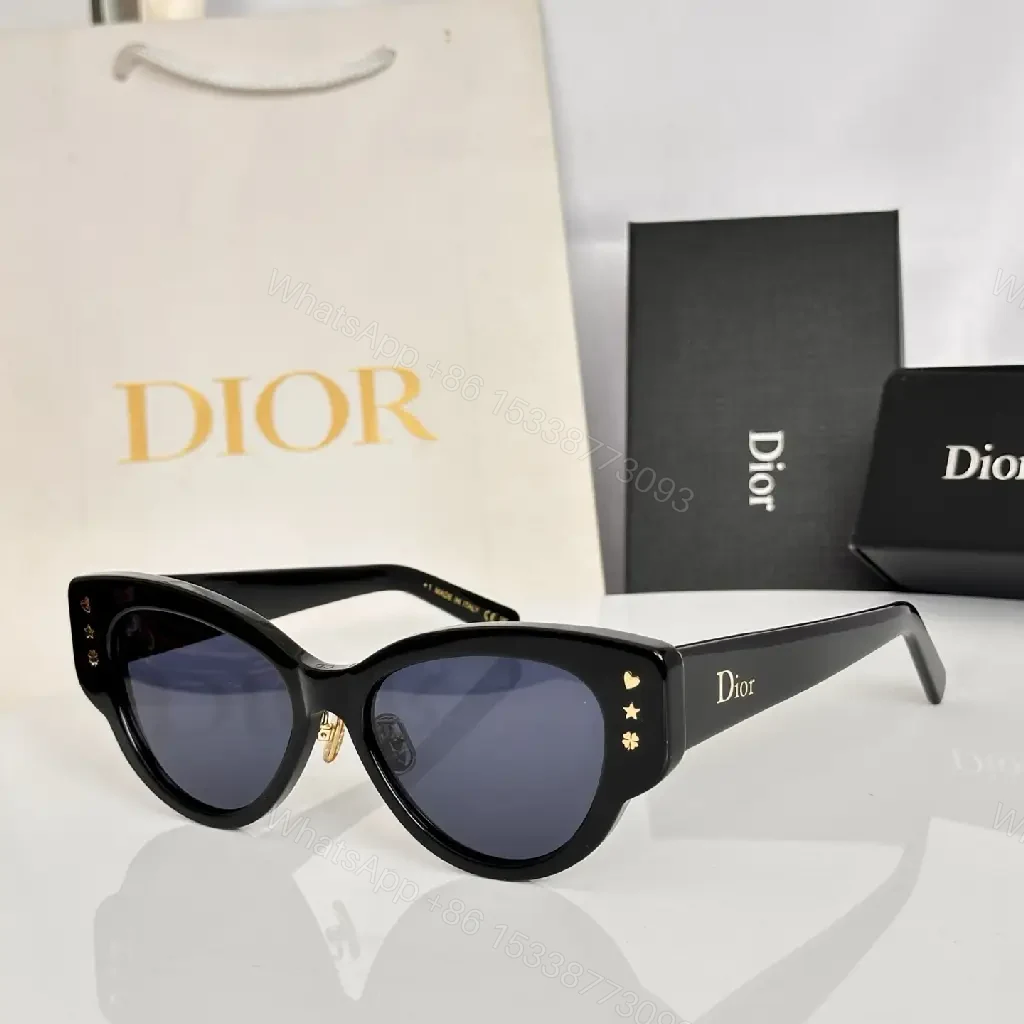 View 8 of Chic Cat-Eye Sunglasses: Patterned Lens, Gold Accents, UV400