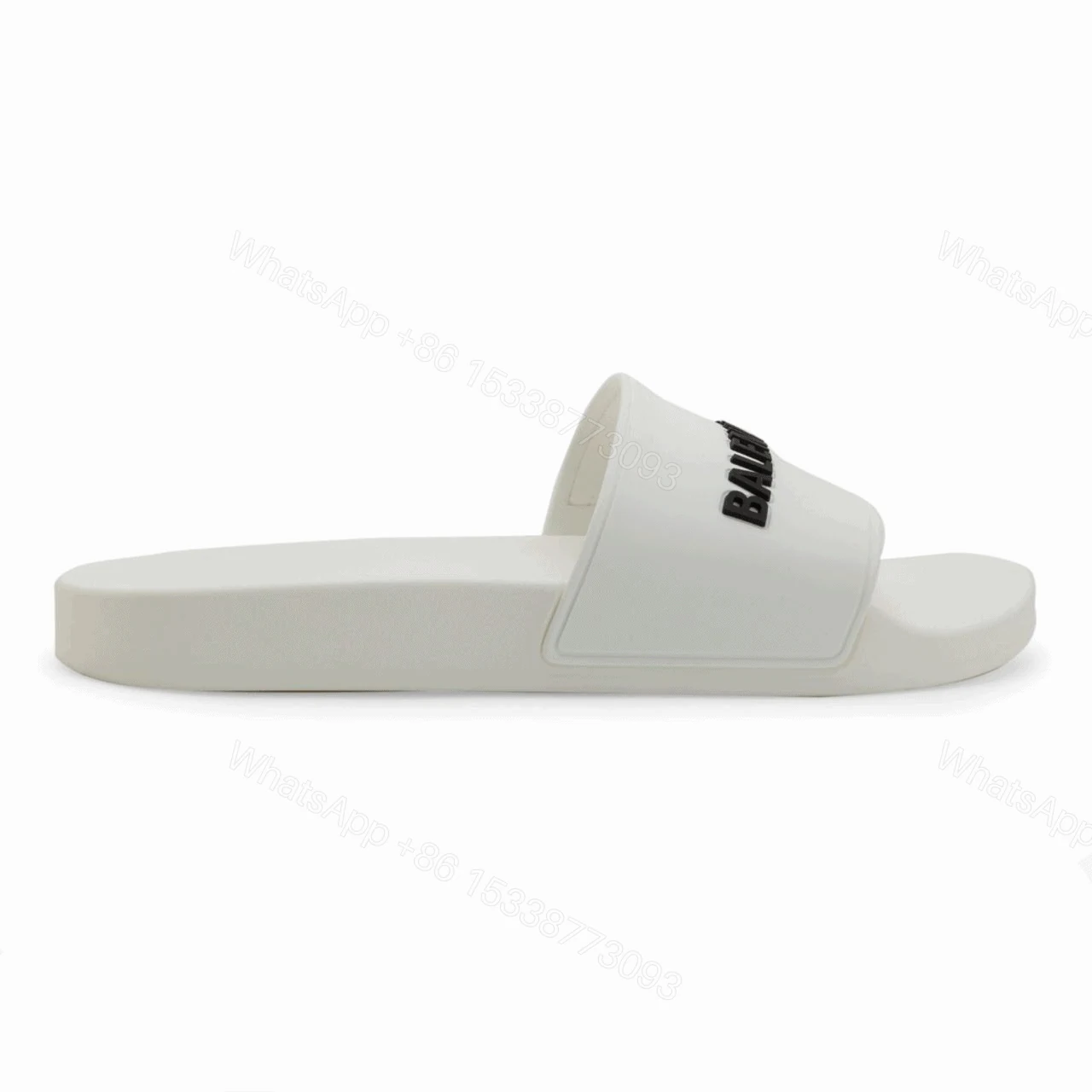 BALENCIAGA RUBBER LOGO POOL SLIDE SANDALS – BBS7 — view 1