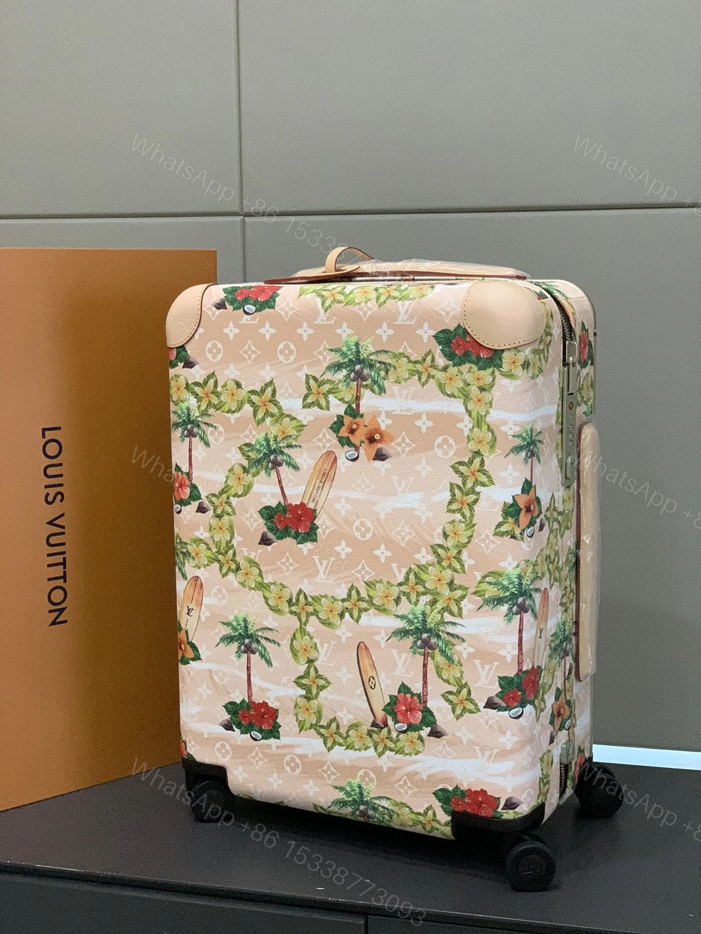 View 5 of Louis Vuitton Horizon 55 Suitcase Monogram Surfin Coated Canvas Sand 55Cm M24798