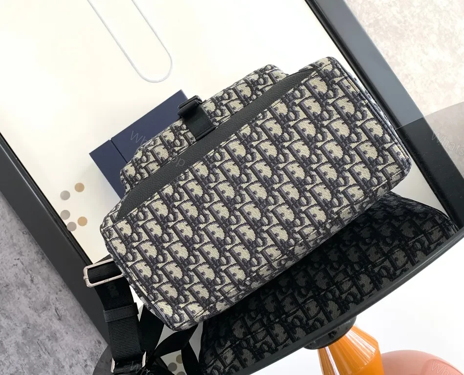 View 3 of Bold Monogram Backpack: Luxe Dior-Inspired Everyday Carry
