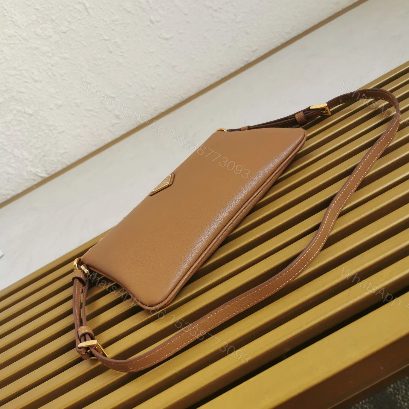 View 4 of Prada Leather Shoulder Bag