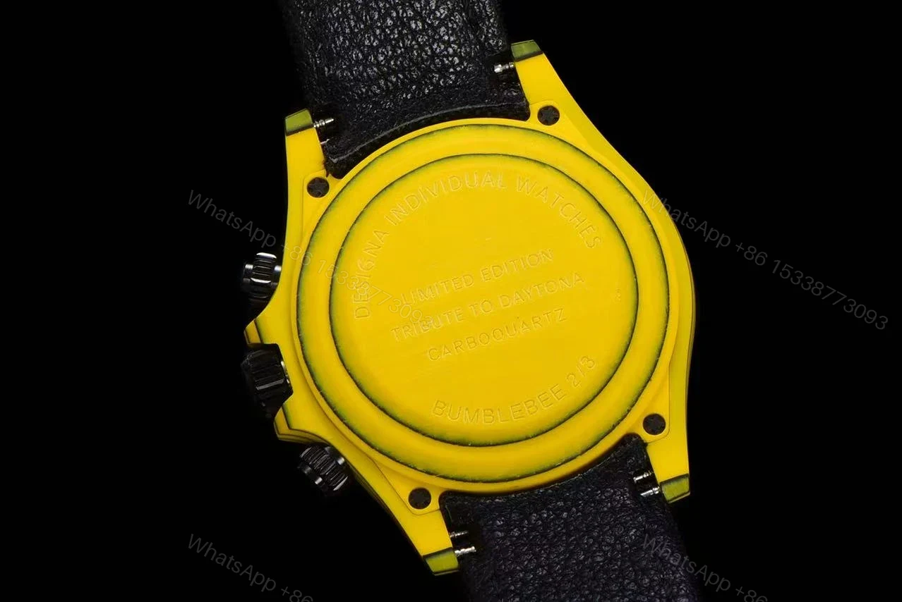View 9 of Replica DiW Rolex Cosmograph Daytona All Carbon Yellow Edition