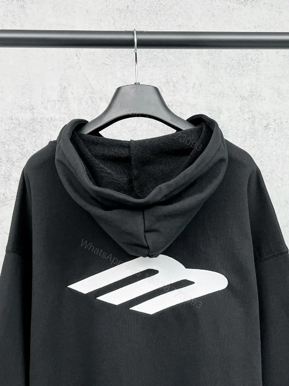 View 10 of Black Cotton-Blend Zip Hoodie, Minimalist Luxury, Everyday Comfort