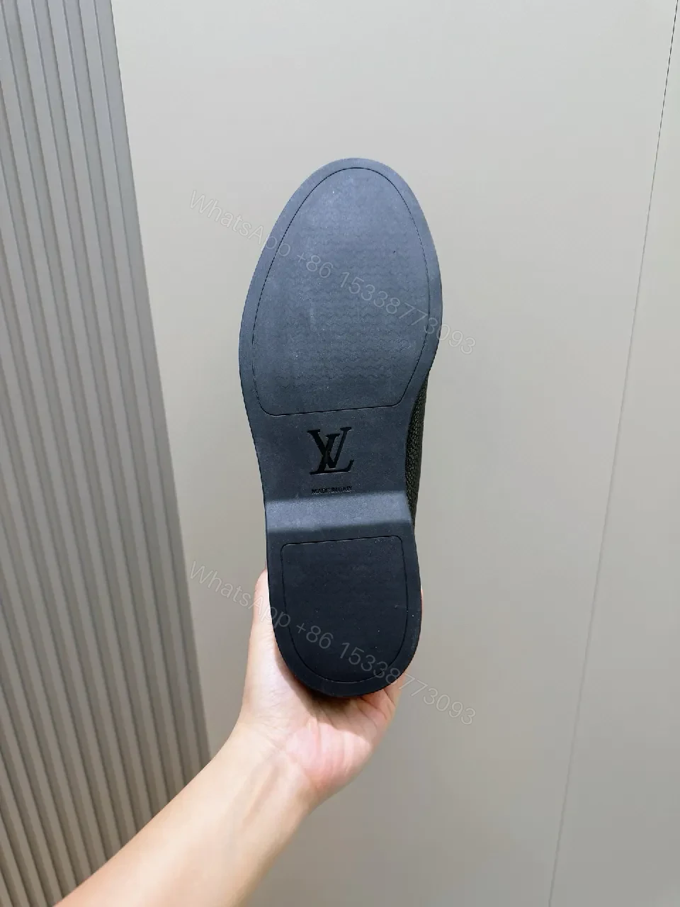View 7 of Black Leather Loafers – Classic Silhouette, LV Hardware, All-Day Comfort