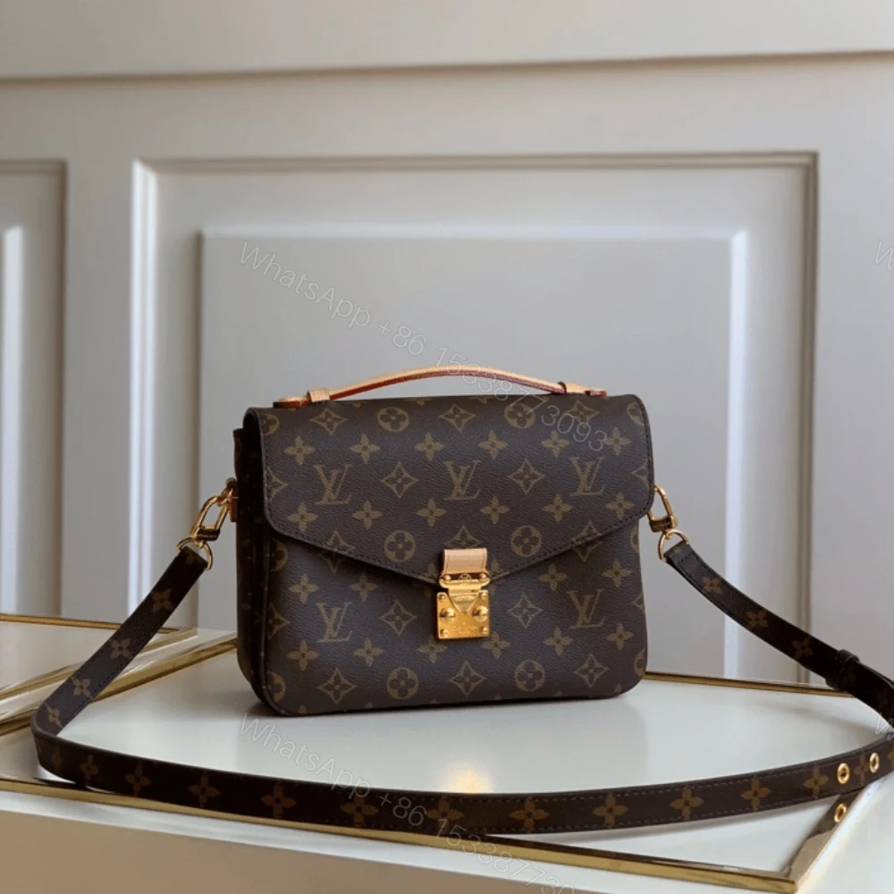 View 3 of Louis Vuitton Pochette Métis Monogram Canvas Brown 25Cm M44875