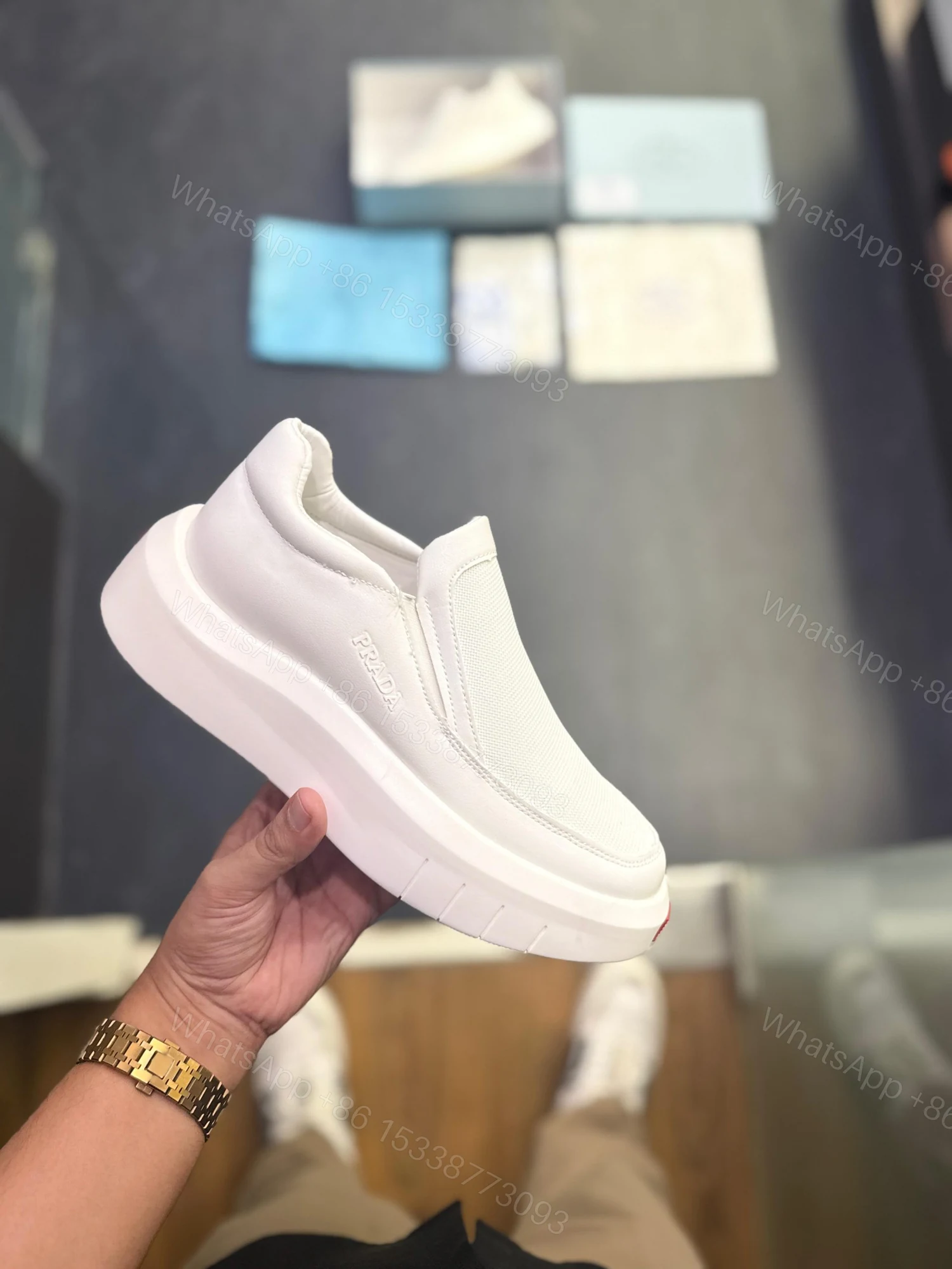 View 5 of FIRST COPY PRADA MILAN SNEAKER