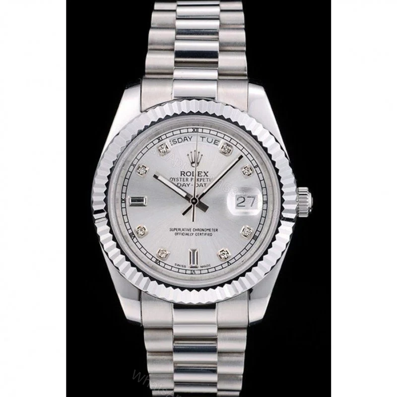 View 2 of Superclone Rolex Day-Date Silver Dial 41995 40 mm
