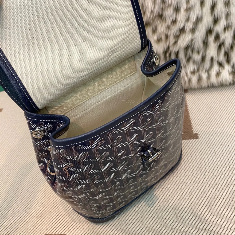 View 7 of 高仿Goyard*ALPIN3經典老花滿印雙肩包深藍免檢版