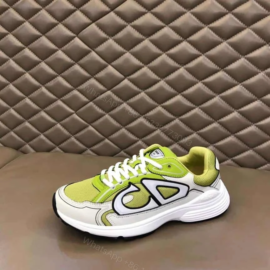 View 5 of DIOR B30 SNEAKER YELLOW MESH AND WHITE TECHNICAL FABRIC – CD87