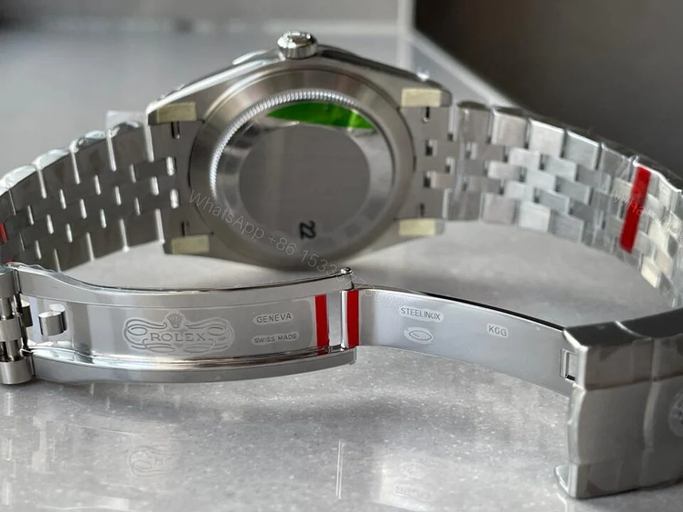 View 10 of VSF Factory 1:1 Rolex Datejust 41mm 126334 904L SS Fluted Bezel Patterned Green MOTIF Dial VS3235