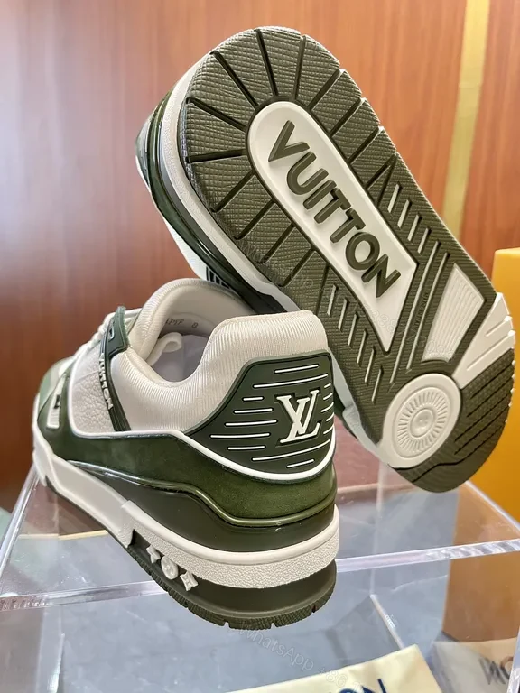 View 5 of Olive LV-Inspired High-Top Sneaker: All-Day Comfort