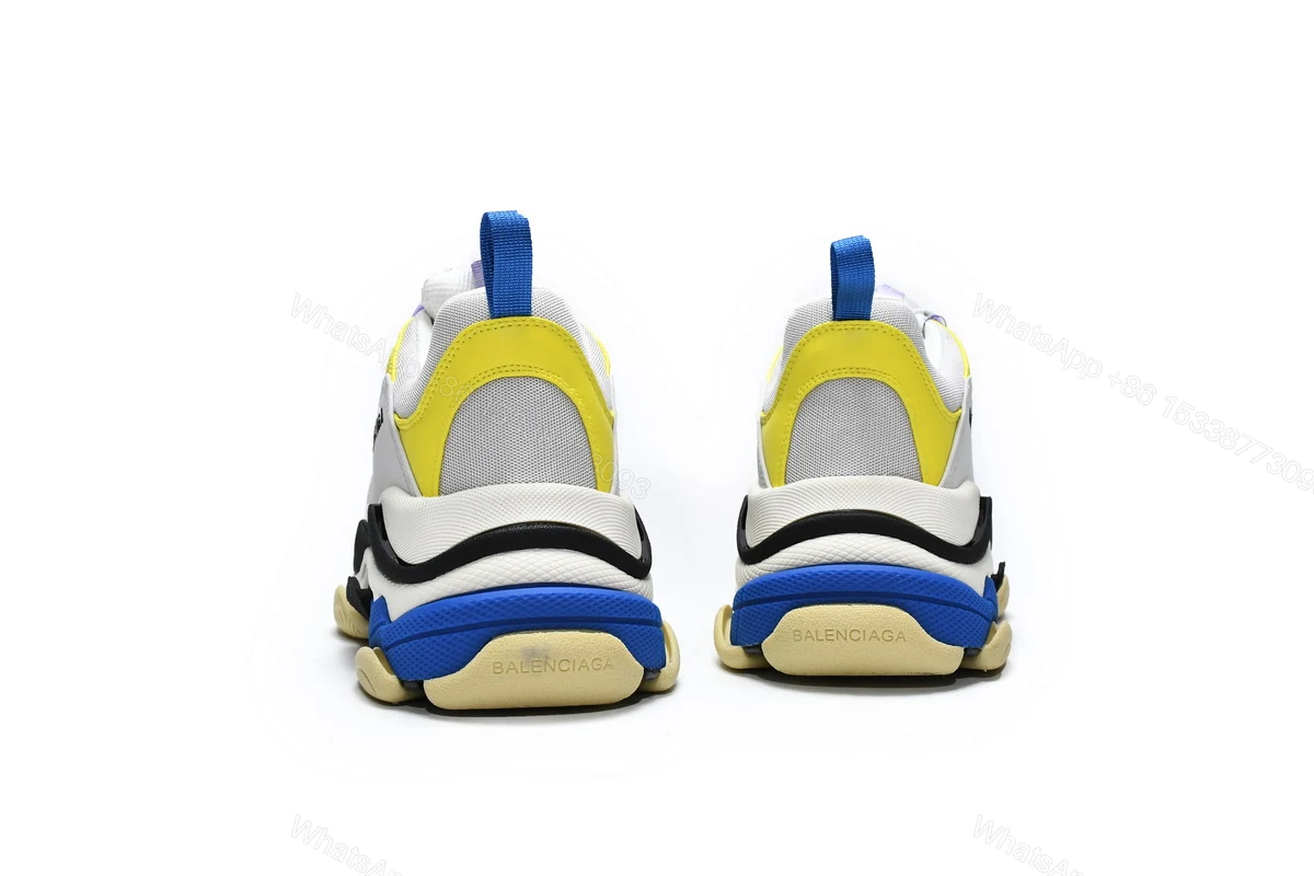 View 3 of Balenciaga Triple S Black Grey Blue 524039 W09OH 8081