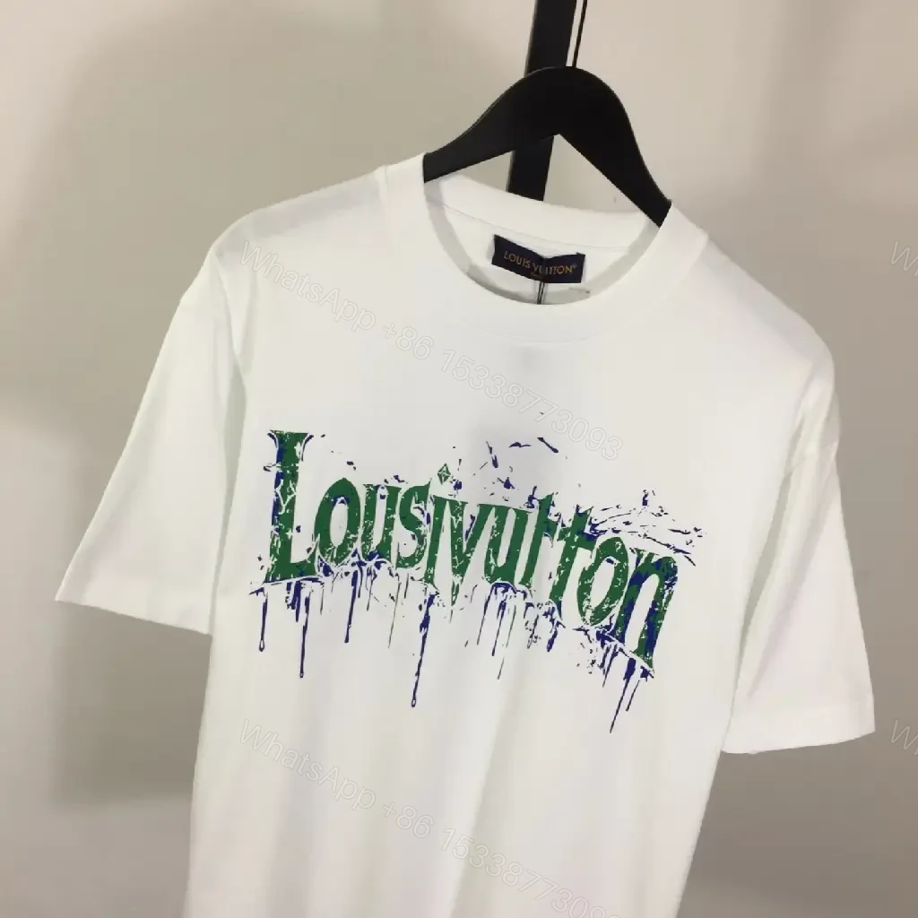 View 6 of Drip Print Graphic Tee – Luxury Streetwear Essential Tee