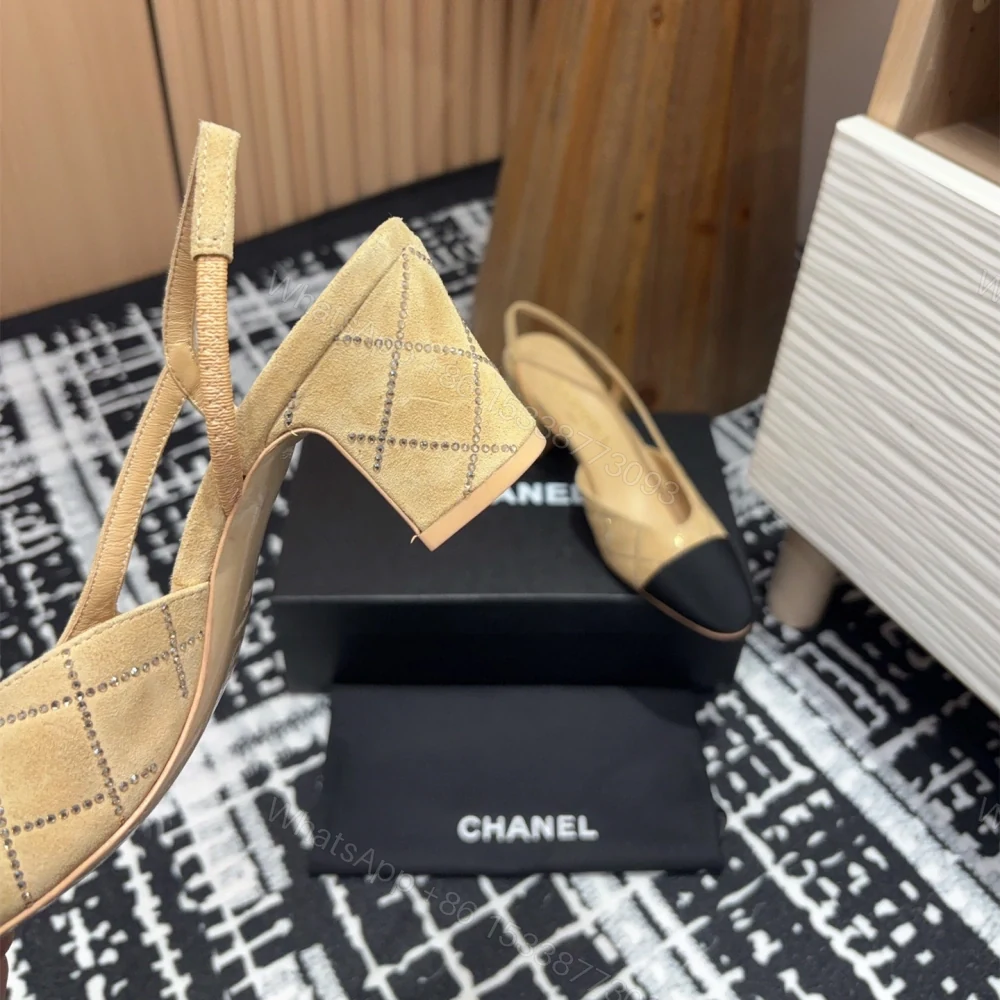 View 6 of 高仿Chanel*25C系列G31320小羊皮休閒單鞋黃色6.5CM免檢版