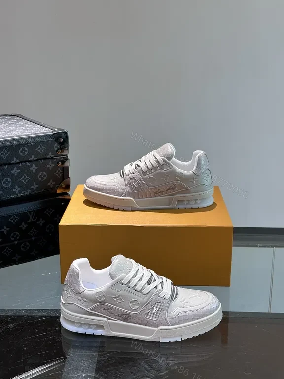 View 3 of Soft Luxury LV-Detail Sneakers: suede, textile, premium style