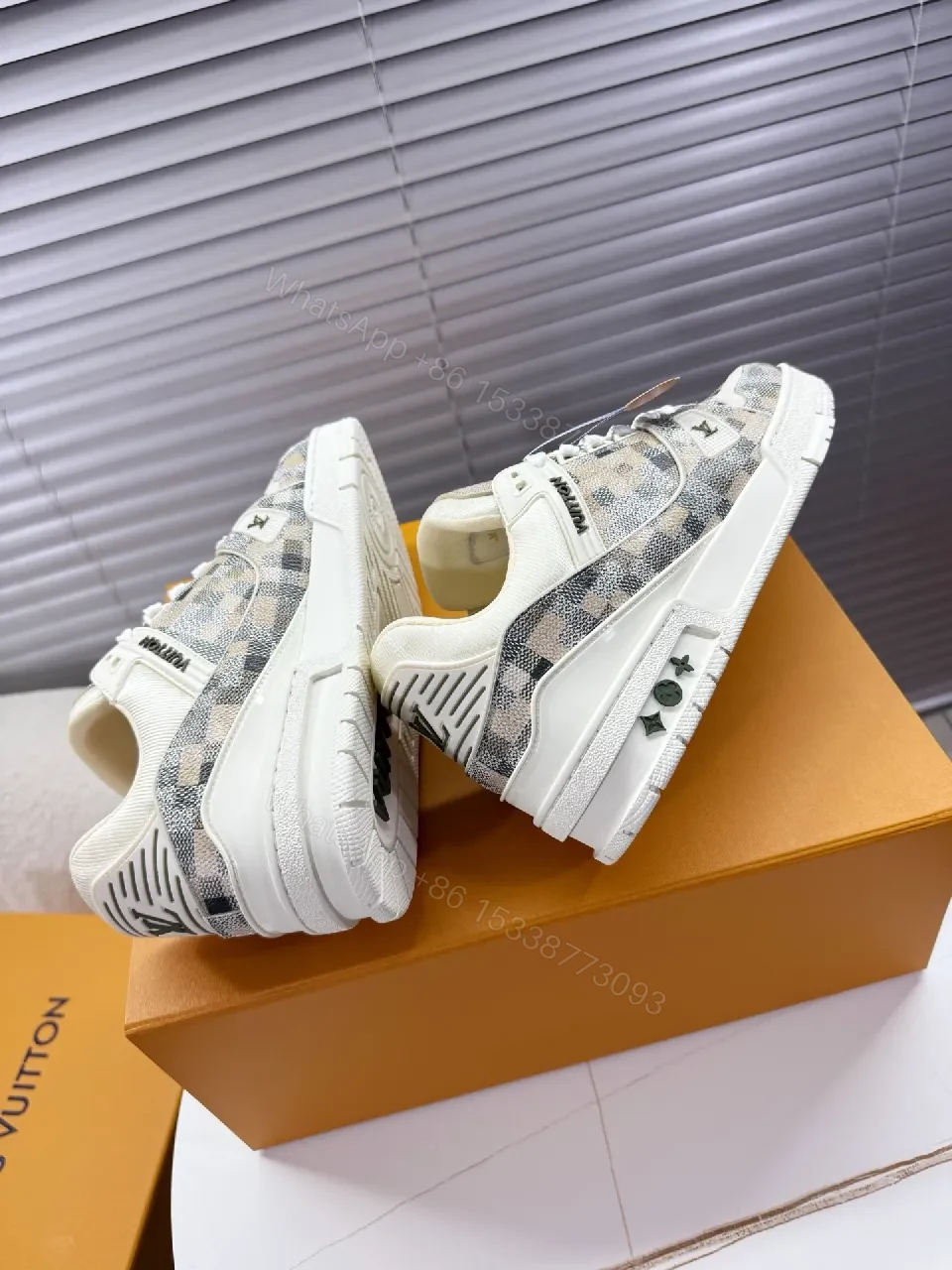 View 3 of Patterned Luxury High-Top Sneaker: Everyday Chic Comfort