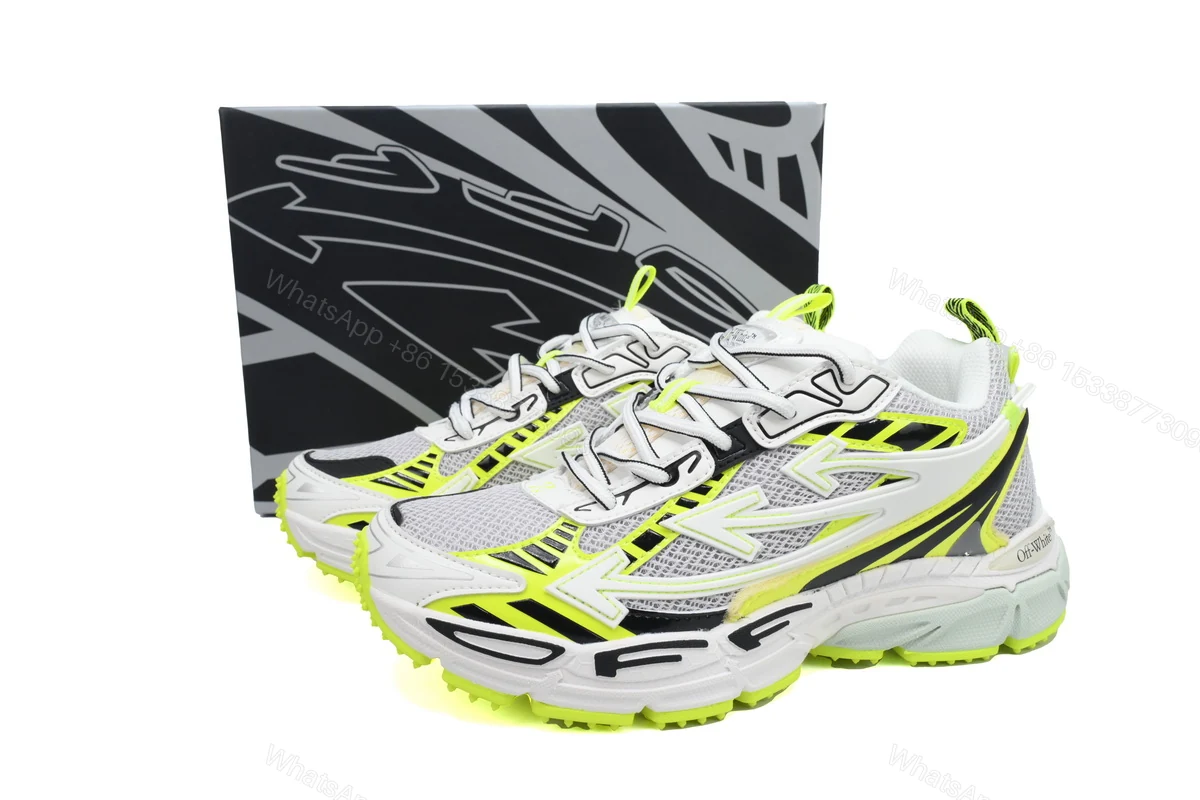 OFF-WHITE Out Of Fluorescent Green OMIA295F24 FAB00 10011 — view 2