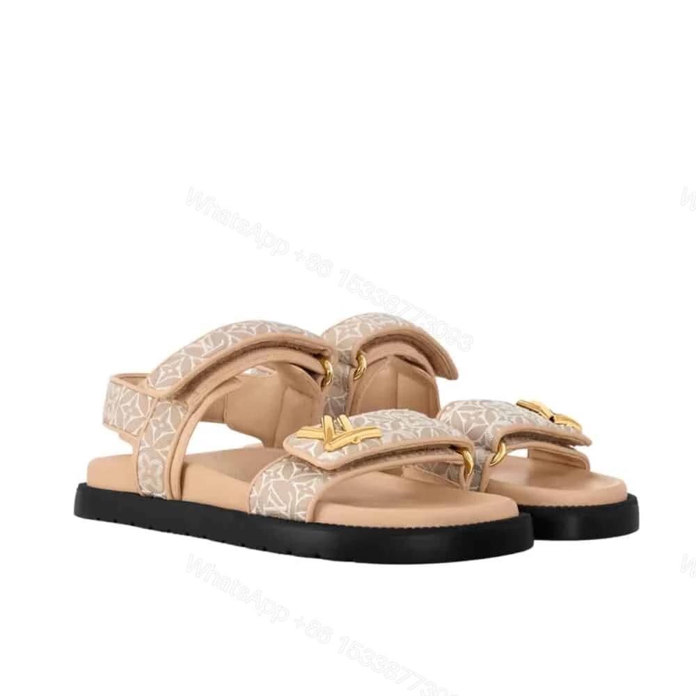 View 7 of LOUIS VUITTON LV SUNSET FLAT COMFORT SANDAL BEIGE 1AHNL9