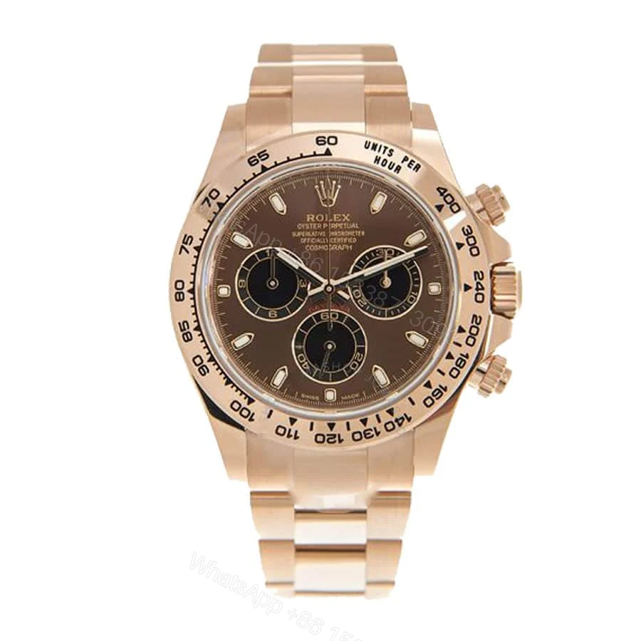 Rolex Daytona 116505 Super Clone: 40mm Everose Gold Brown Dial — view 1